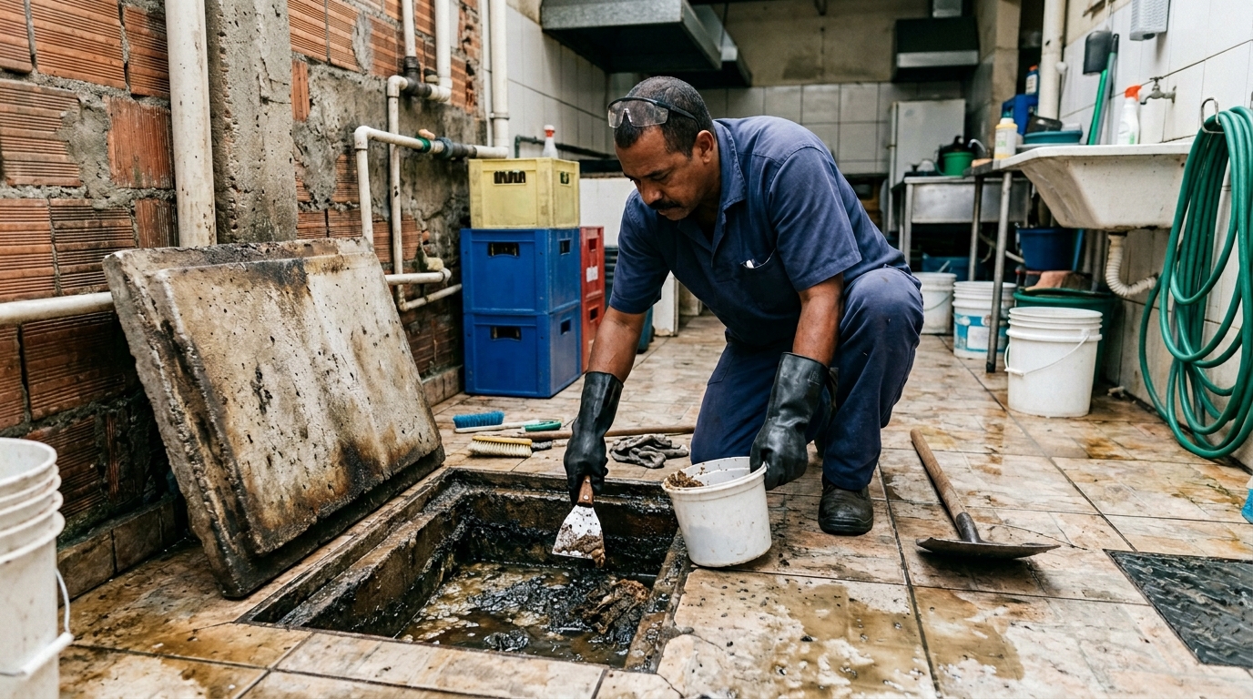 Esvaziamento de Caixa de Gordura em Osasco‑SP